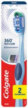 Colgate-360-Toothbrush-Medium-2-Pack on sale