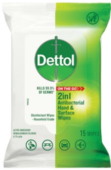 Dettol-2-in-1-Antibacterial-Hand-Surface-Wipes-15-Pack on sale