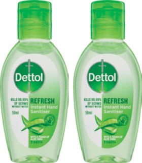 Dettol+Antibacterial+Instant+Hand+Sanitiser+Refresh+50mL