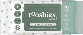 Tooshies-Baby-Wipes-Aloe-Vera-Chamomile-70-Pack on sale