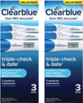 Clearblue-Triple-Check-Date-Pregnancy-Test-3-Pack-1-Digital-Test-2-Visual-Tests on sale