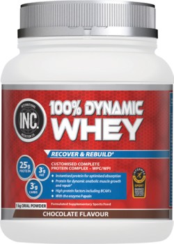 INC-100-Dynamic-Whey-Chocolate-Flavour-Powder-1kg on sale