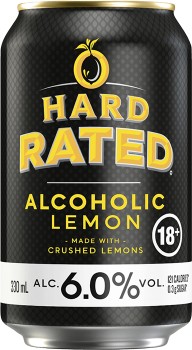 Hard-Rated-Lemon-6-Cans-330mL on sale