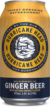 Hurricane-Head-Ginger-Beer-Mango-Can-375ml on sale