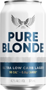Pure+Blonde+Ultra+Low+Carb+Lager+Cans+375mL