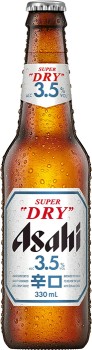Asahi-Super-Dry-35-Lager-Bottles-330mL on sale