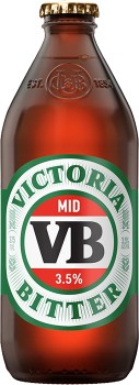 Victoria-Bitter-Mid-35-Bottles-375mL on sale