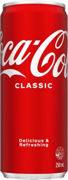 Coca-Cola-Classic-Mini-Cans-15x250mL on sale