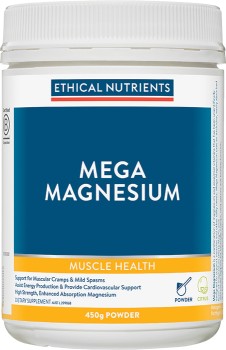 Ethical-Nutrients-Mega-Magnesium-Powder-450g-Citrus on sale