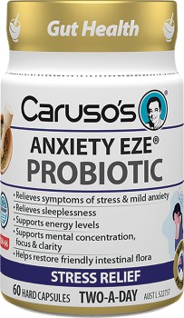 NEW-Carusos-Anxiety-EZE-Probiotic-60-Capsules on sale
