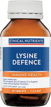 Ethical-Nutrients-Lysine-Defence-60-Tablets on sale