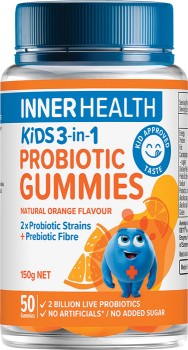 Inner-Health-Kids-3-in-1-Probiotic-Gummies-50-Pack-Natural-Orange on sale