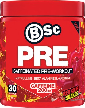 BSc-Pre-Caffeinated-Pre-Workout-300g on sale