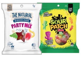 The+Natural+Confectionery+Co.+130%E2%80%91230g%2C+Sour+Patch+Kids+Bag+190g+or+Pascall+Lollies+150%E2%80%91300g+Selected+Varieties