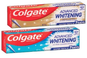 Colgate-Advanced-Whitening-Toothpaste-115g-Selected-Varieties on sale