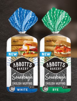 Abbott%26rsquo%3Bs+Bakery+Sourdough+Muffins+400g+Selected+Varieties