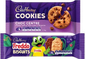 Cadbury+Cookies+156g%2C+Freddo+167g+or+Fingers+Milk+Chocolate+Biscuits+114g+Selected+Varieties