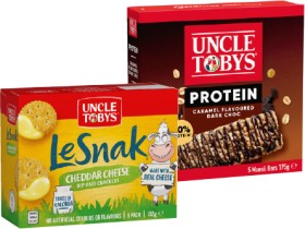 Uncle+Tobys+Protein+Bars+5+Pack+or+Le+Snak+6+Pack+Selected+Varieties
