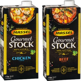 Massel-Gourmet-Liquid-Stock-1-Litre-Selected-Varieties on sale