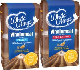 White-Wings-Wholemeal-Plain-or-Self-Raising-Flour-1kg on sale
