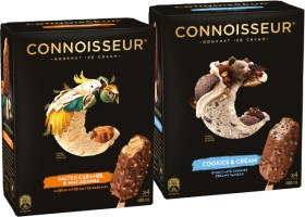 Connoisseur-Gourmet-Ice-Cream-4-Pack-or-Mini-6-Pack-Selected-Varieties on sale
