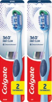 Colgate-360-Toothbrush-2-Pack-Selected-Varieties on sale