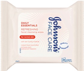 Johnsons-Facial-Cleansing-Wipes-25-Pack-Selected-Varieties on sale