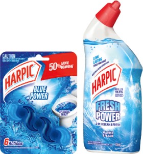 Harpic+Fresh+Power+Liquid+Toilet+Cleaner+700mL+or+Rim+Block+39g%2A+Selected+Varieties