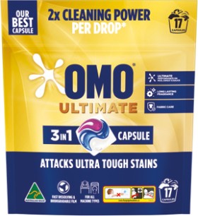 OMO-Ultimate-3-in-1-Laundry-Capsules-17-Pack on sale