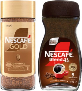 Nescaf-Blend-43-Instant-Coffee-140150g-or-Gold-90100g-Selected-Varieties on sale