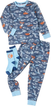 Hot-Wheels-Cosy-Knit-Pyjama-with-Socks on sale