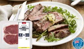 Coles-Australian-No-Added-Hormones-Beef-Porterhouse-Steak-2-Pack-450g on sale