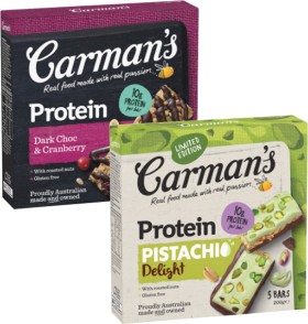 Carmans-Protein-Bars-150g-200g on sale