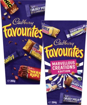Cadbury-Favourites-264g-265g on sale