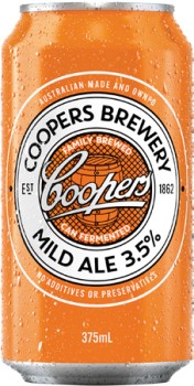Coopers-Mild-Ale-35-Cans-375mL-24-Pack on sale