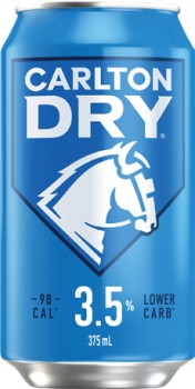 Carlton+Dry+3.5%25+Block+Cans+375mL+30+Pack