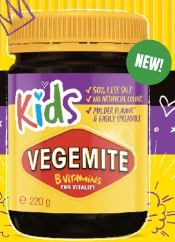 NEW+Vegemite+Kids+220g