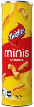 Twisties+Cheese+115g+or+Doritos+Cheese+Supreme+120g+Minis+Canister+Selected+Varieties