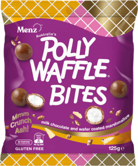 Menz-Polly-Waffle-Bites-125g on sale