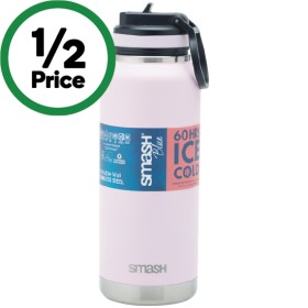 Smash+Double+Wall+Stainless+Steel+Sipper+1+Litre+%26ndash%3B+Assorted
