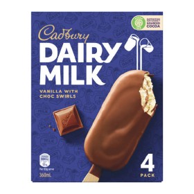 Cadbury+Ice+Cream+Sticks+320-360ml+Pk+4