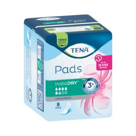 TENA+Incontinence+Pads+InstaDRY+Long+Length+Pk+8