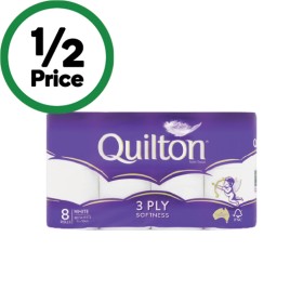 Quilton+Classic+3+Ply+Toilet+Paper+Pk+8