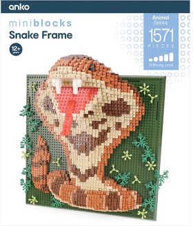 1571-Piece-Mini-Blocks-Animal-Series-Snake-Frame on sale