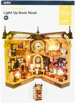896-Piece-Mini-Blocks-Building-Series-Light-Up-Book-Nook-Playset on sale