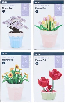 Mini-Blocks-Flower-Series-Flower-Pot-Assorted on sale