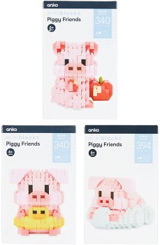 Mini+Blocks+Animal+Series%3A+Piggy+Friends+-+Assorted