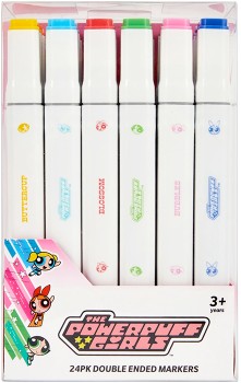24-Pack-The-Powerpuff-Girls-Double-Ended-Markers on sale
