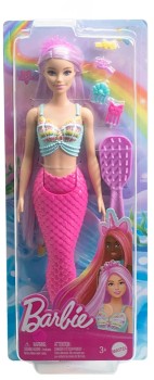 Barbie+Mermaid+Doll+with+18cm+Long+Fantasy+Hair+and+Accessories+Playset
