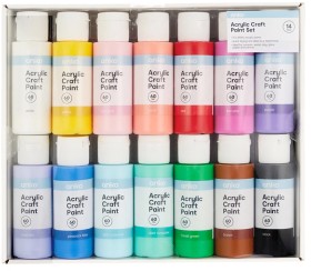 14+Pack+Acrylic+Craft+Paint+Set